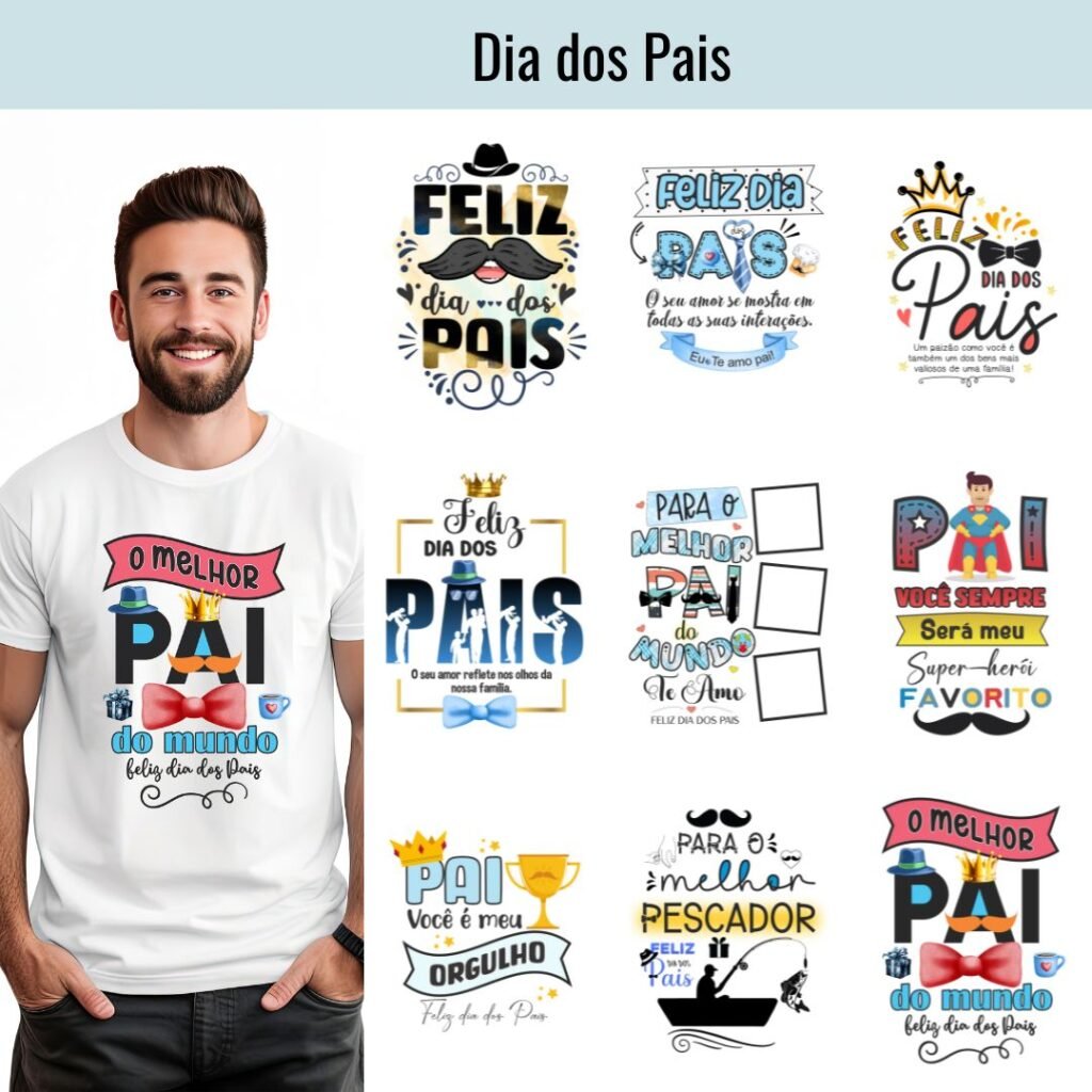 Artes camisas dia dos pais